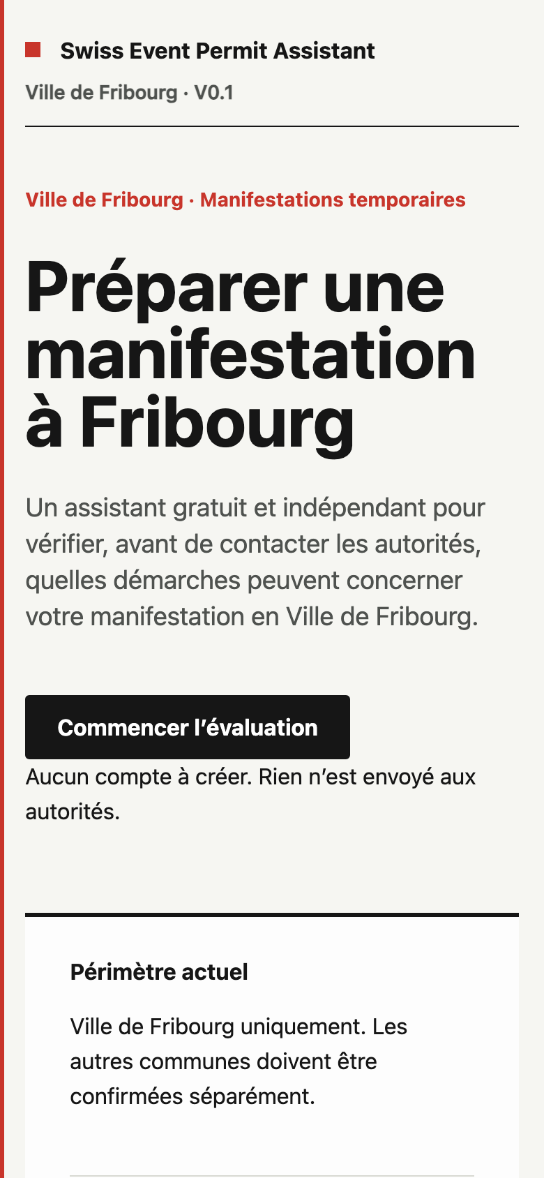 Swiss Event Permit Assistant project visual